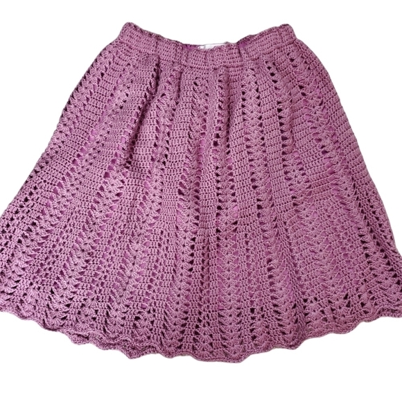𝅺CROCHET Skirt with Lining - Picture 1 of 6